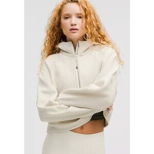 Lululemon Heathered Bone Scuba Half Zip